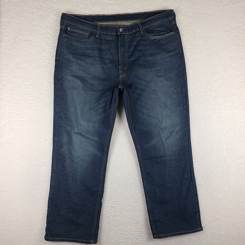 Levis 541 Jeans Mens 42x30 Blue Athletic Taper Fit Waterless Dark Wash Denim